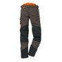 STIHL HS MultiProtect Hedge Trimmer Trousers for tree surgeons, featuring adjustable waistband and waterproof knee pads.