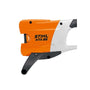 STIHL HTA 85 cordless pole pruner handle featuring ergonomic design and precision controls for tree surgeons.