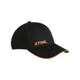 STIHL logo baseball cap with vibrant orange trim, perfect for tree surgeons and fans of all ages.