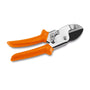 STIHL PG 25 Anvil Pruning Secateurs with orange handles and non-stick coated blade for tree surgeons.