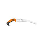 STIHL PR C Megacut pruning saw with curved blade, designed for tree surgeons for precise branch cutting.