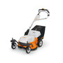 STIHL RMA 765 V cordless lawn mower ideal for professional tree surgeons and grounds maintenance.