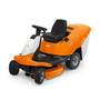 STIHL RT 4082 petrol ride-on lawn mower designed for easy maneuvering in large gardens.