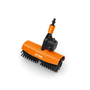 STIHL rotating roller brush attachment for pressure washers, ideal for gentle cleaning of delicate surfaces.