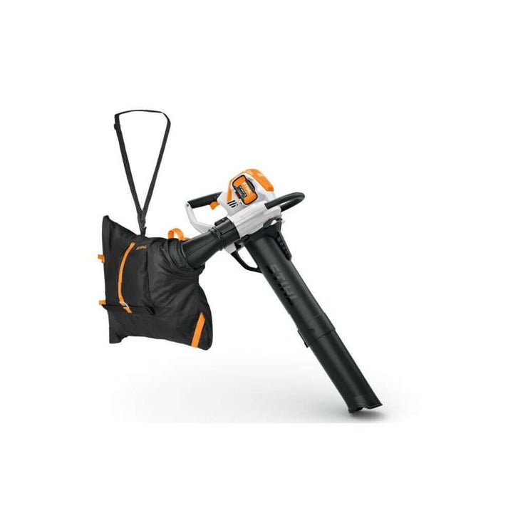 STIHL SHA 140 cordless leaf vacuum shredder with bag, ideal for tree surgeons and arborists.