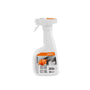 Stihl Varioclean Spray 500ml bottle for cleaning chainsaws and outdoor equipment, environmentally safe for tree surgeons.