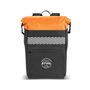 STIHL rucksack in black and orange, perfect for outdoor enthusiasts and tree surgeons, featuring ample storage and durable design.