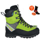 Scafell Lite Lime Chainsaw Boots, Class 2. Green/black. Waterproof, steel toe cap, chainsaw protective (24m/s). For forestry work