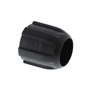 SG51, SG71 Union Nut - black plastic part with ridges and a hollow center, used in various mechanical applications.