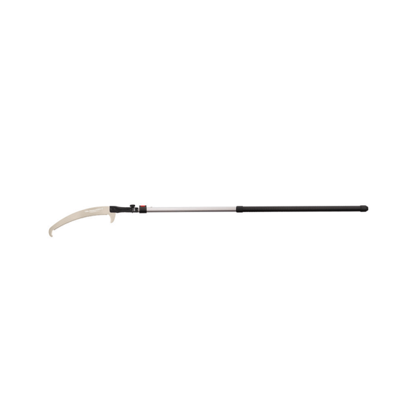 Hayauchi Telescopic Tree Pruner Pole Saws with a curved cutting head, designed for high-reach tree surgery tasks.