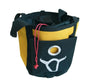 Durable climbing canvas rope bag for tree surgeons, featuring secure drawstring closure and spacious design.