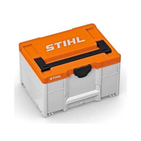 STIHL Battery Box Systainer System for organized transport of batteries, ideal for tree surgeons.