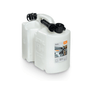 STIHL Combination Canister for transporting 5L fuel and 3L chain oil, ideal for forestry and landscaping.