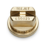 Fan Jet Brass Nozzle 65-0025 close-up, precision brass nozzle for targeted spray distribution.