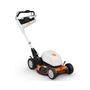RMA 7 RV Professional Cordless Mulching Lawnmower by STIHL, a powerful cordless mower for professional lawn care.