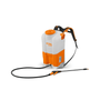 STIHL SGA 85 Cordless Backpack Sprayer with hose and nozzle for professional spraying applications.