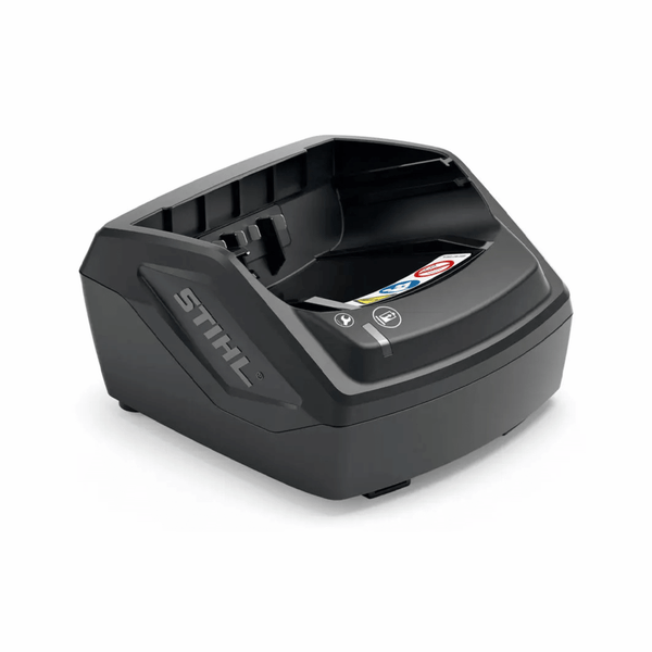 STIHL AL 101 Battery Charger for AK and AP cordless batteries, ideal for Tree Surgeons, compact design with LED indicator.