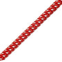 Fly 11.1mm Climbing Rope, Per Metre with red and white braided design, suitable for arborist applications.