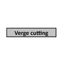 Verge cutting road sign for Tree Surgeon use, featuring clear and legible text design.