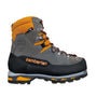 Zamberlan Logger PRO GTX RR boots. Graphite gray, Class 3 chainsaw protection. High-cut, waterproof leather. Heavy-duty work boots