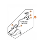 Diagram for STIHL TS480i/TS500i controller unit parts, useful for understanding assembly and repair.