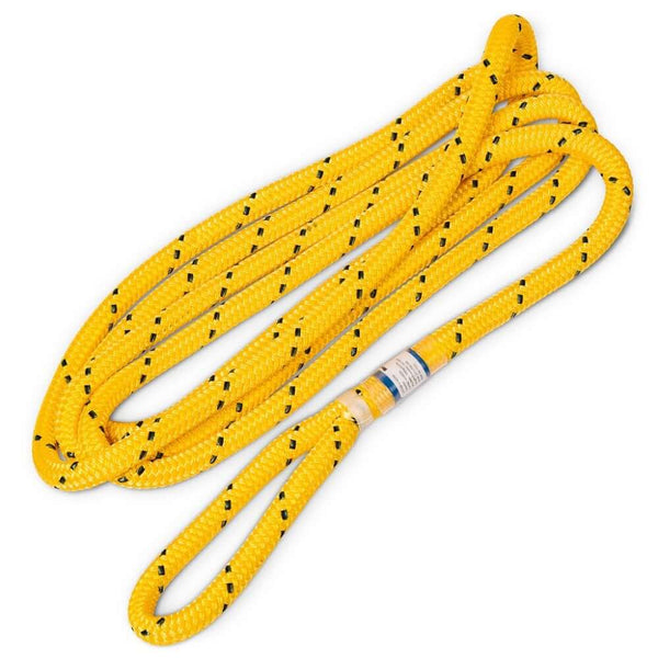 Marlow Dead Eye Raptor Rigging Sling in bright yellow, durable, lightweight for tree surgeons and rigging applications.