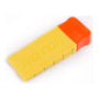 Textured tree felling wedge for tree surgeons, durable ABS plastic with color-coded design and measurement indicators.