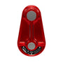 ISC Small Hot Forged 16mm Pulley in red, ideal for tree surgeons with a 2000kg working load limit.