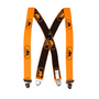 SIP Protection Clip Style Chainsaw Trouser Braces in black and orange for tree surgeons and construction workers.