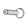 Diagram of a screw component for STIHL equipment, ideal for replacement and repair of outdoor power tools.