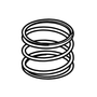 Compression spring suitable for STIHL FSA 65/85 trimmers, compatible with AutoCut C 4-2 and C 5-2 parts.