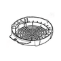 Fan grill for STIHL BGE61, BGE71, BGE81 blower, part number 4811 706 8001, genuine STIHL replacement part.