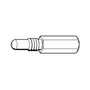STIHL genuine locking screw for 08S and TS08S chainsaws, MPN 1107 191 1200, ensuring secure assembly and operation.