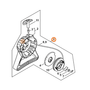 STIHL SP90 starter assembly diagram, showcasing parts for replacement and service kits. Ideal for STIHL tools.