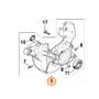 STIHL crankcase fan side diagram for TS410, TS420, TS440 petrol disc cutters, featuring genuine parts and assembly details.