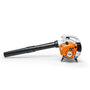 STIHL BG 56 petrol leaf blower with a powerful 27.2cc engine, ideal for yard cleanup and debris removal.