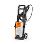 STIHL RE 90 Electric Pressure Washer designed for easy cleaning in home and garden, ideal for tree surgeons.