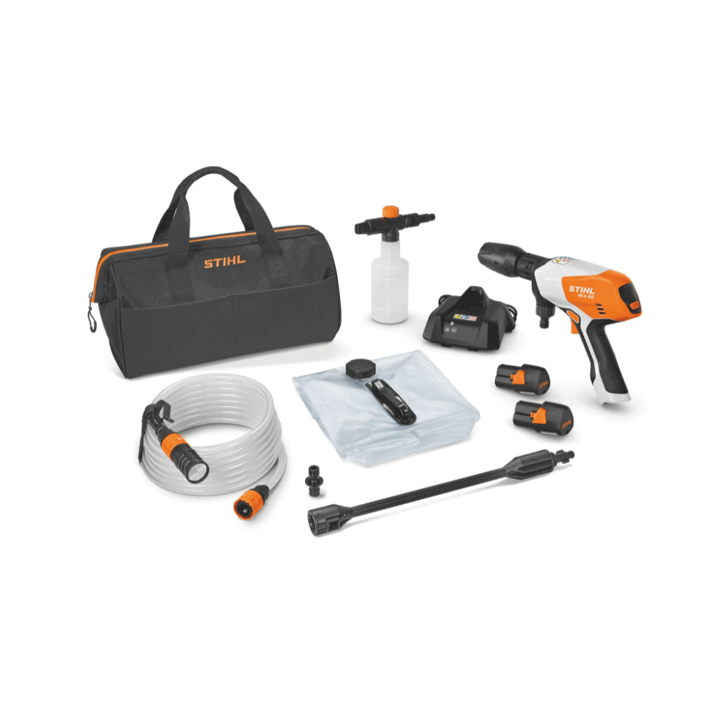 Unlock the Power: 10 Reasons to Choose STIHL RCA 20 - STIHL RCA 20 cordless pressure washer accessories and components.