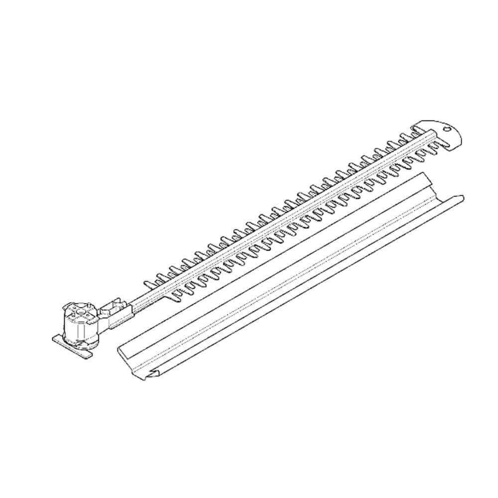 STIHL HSA 45 Hedge Trimmer Spare Parts replacement blade diagram for efficient hedge trimming.
