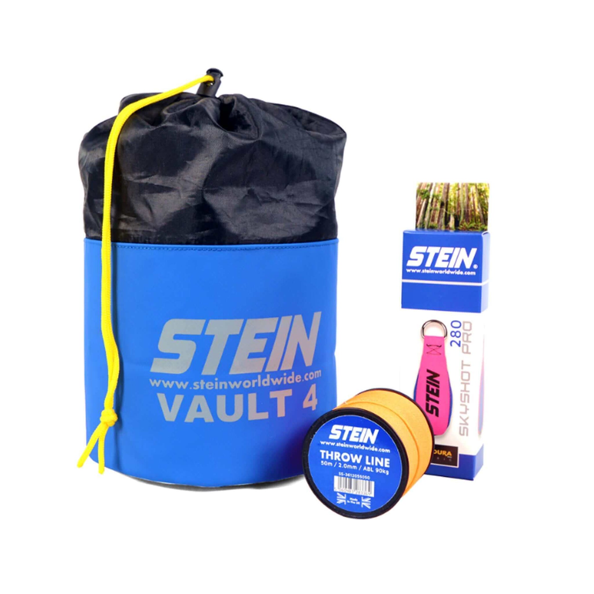 STEIN Throwline Kit for Tree Surgeons featuring vault bag and Skyshot for safe climbing.