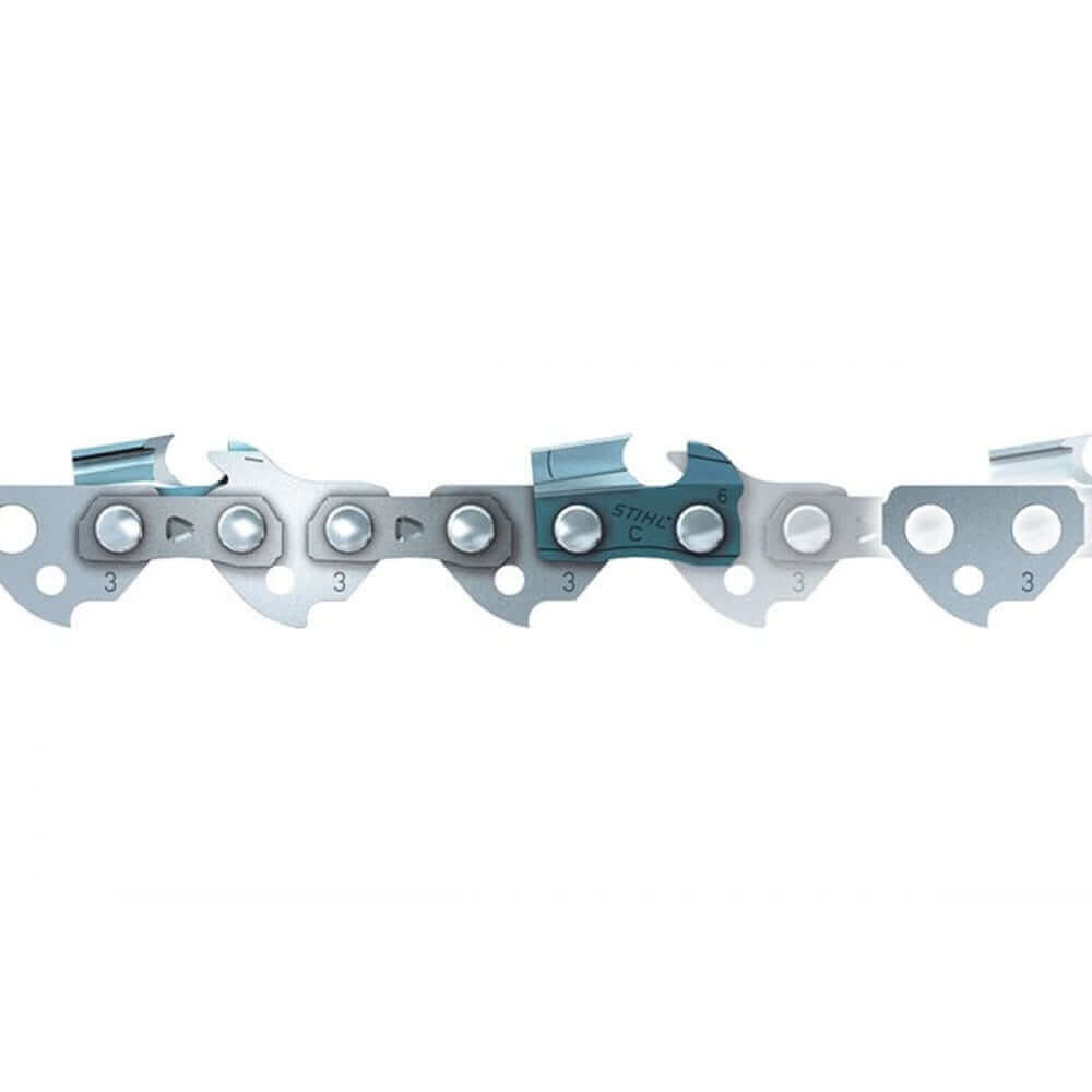 STIHL Picco Super (61PS) Chainsaw Chain showing links and cutting design for efficient cutting performance.