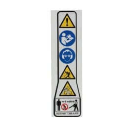 Warning pictogram BG/SH fits Stihl BG56, BG66 Leaf Blowers