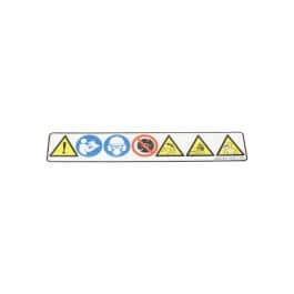 Warning Pictogram TS for Stihl TS350, TS400 Disc Cutters
