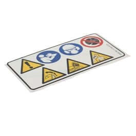 Warning Decal for Stihl TS410, TS420 Disc Cutters
