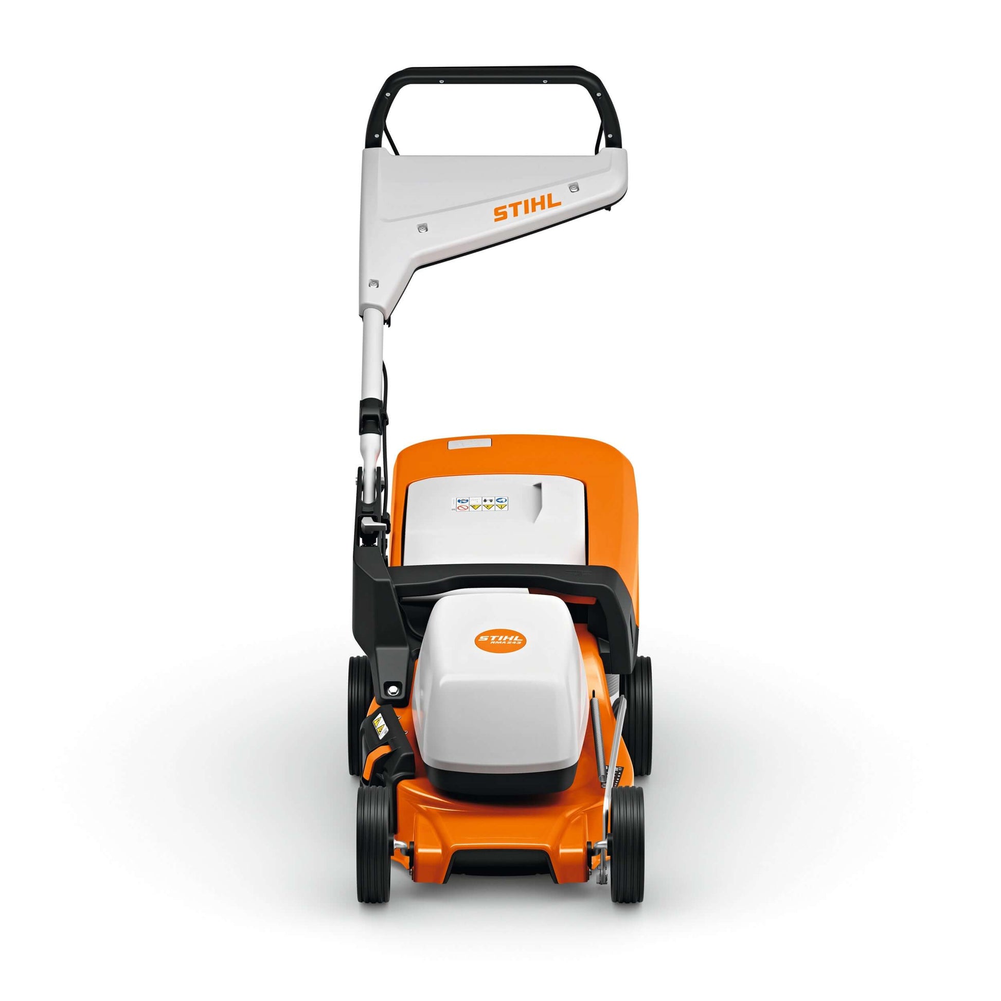 RMA 243 Cordless Lawn Mower by STIHL, lightweight battery-powered mower for small to medium gardens.