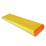 HARDHEAD Tree Felling Wedge in bright yellow and orange, made from durable ABS plastic with steel insert for tree surgeons.