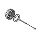 Fuel filler cap assembly for Stihl chainsaws, genuine STIHL replacement parts for MS170, MS180, MS190T models.