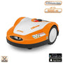 RMI 632 PC iMow Robotic Lawn Mower with bright LCD display, ideal for maintaining yards up to 5000 m².