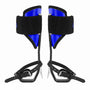 STEIN ELEVATE Tree Climbing Spikes in blue with adjustable straps for tree surgeons and climbers.