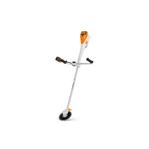STIHL RGA 140 cordless brushcutter for effective weed removal, ideal for tree surgeons and various surfaces.